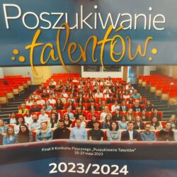Plakat z uczestnikami konkursu.
